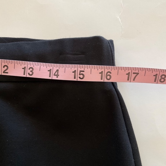 I Love Tyler Madison iltm Ava Skirt Button Front Black Stretch Sz L Ponte Knit - Picture 9 of 13